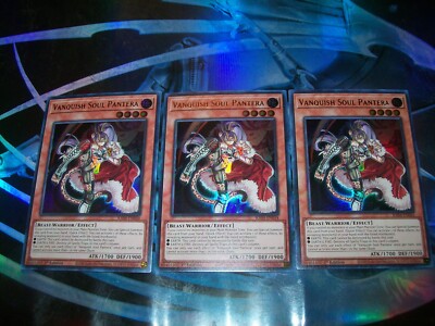3x Vanquish Soul Pantera 1st Edition Ultra Rare RA04-EN044 Yu-Gi-Oh!