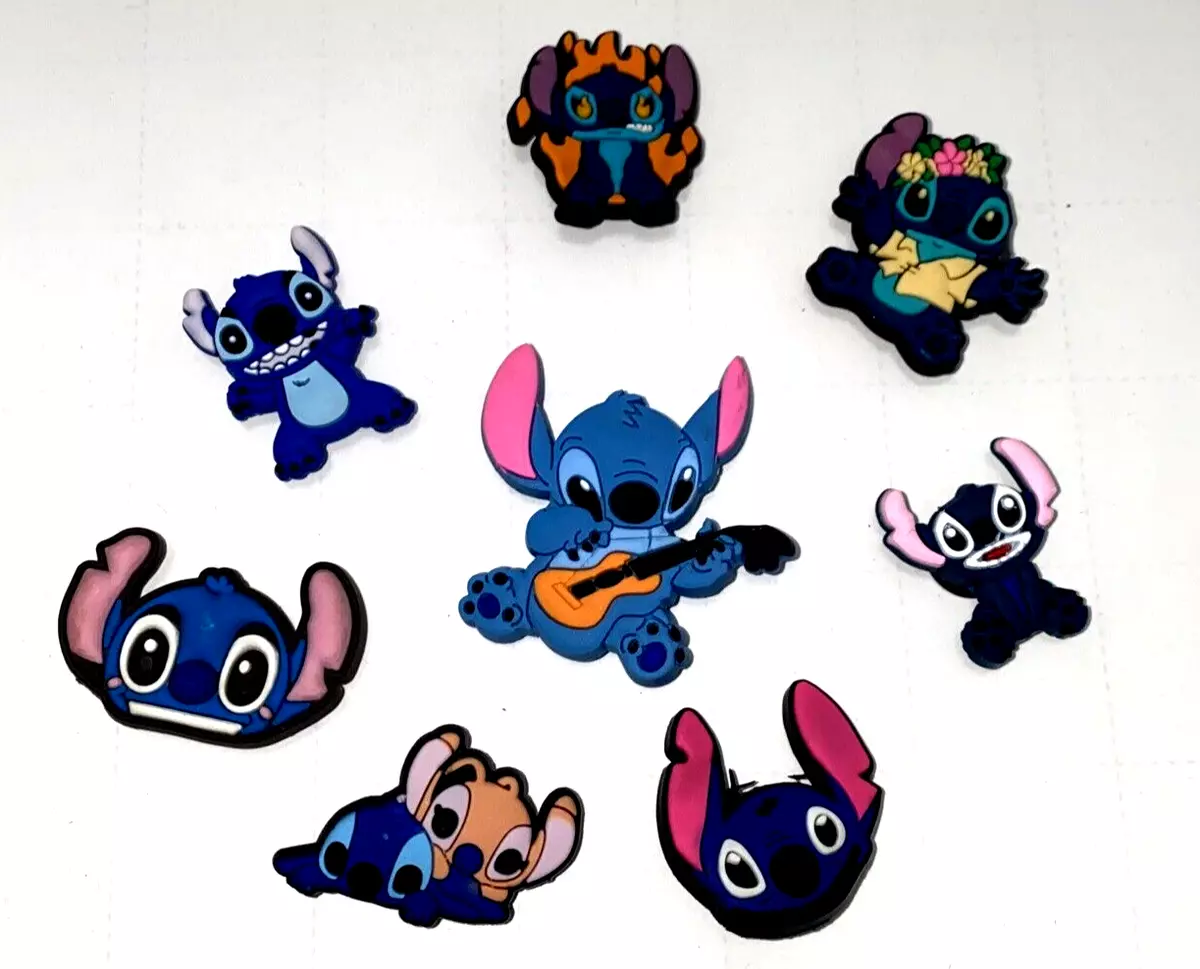 Cartoon Stitch croc charms 10pc lot/ Ind. adorable charms for your shoes  unisex 