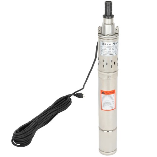Black Circle Cable 15m 1" Screw Pump Submersible Deep Well Pump 220V/60Hz 370w - Picture 2 of 6