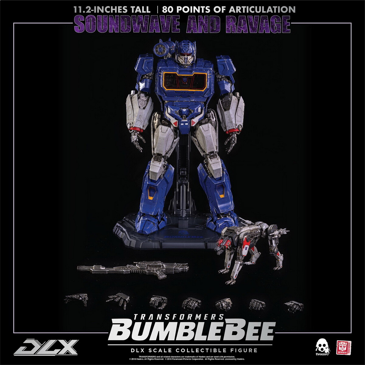 HASBRO X THREEZERO TransformsBumblebee Soundwave and Ravage DLX