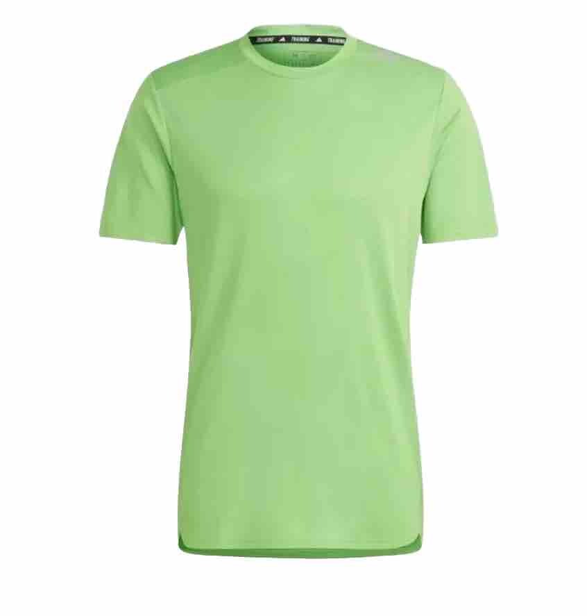 Adidas Lucid Lime Green D4T HR HIIT Training T-Shirt IM1119