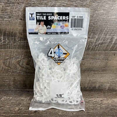 Tavy Two Sided Tile Flooring Spacers 1/8'' 3mm 100 Spacers Per Bag Free Shipping!