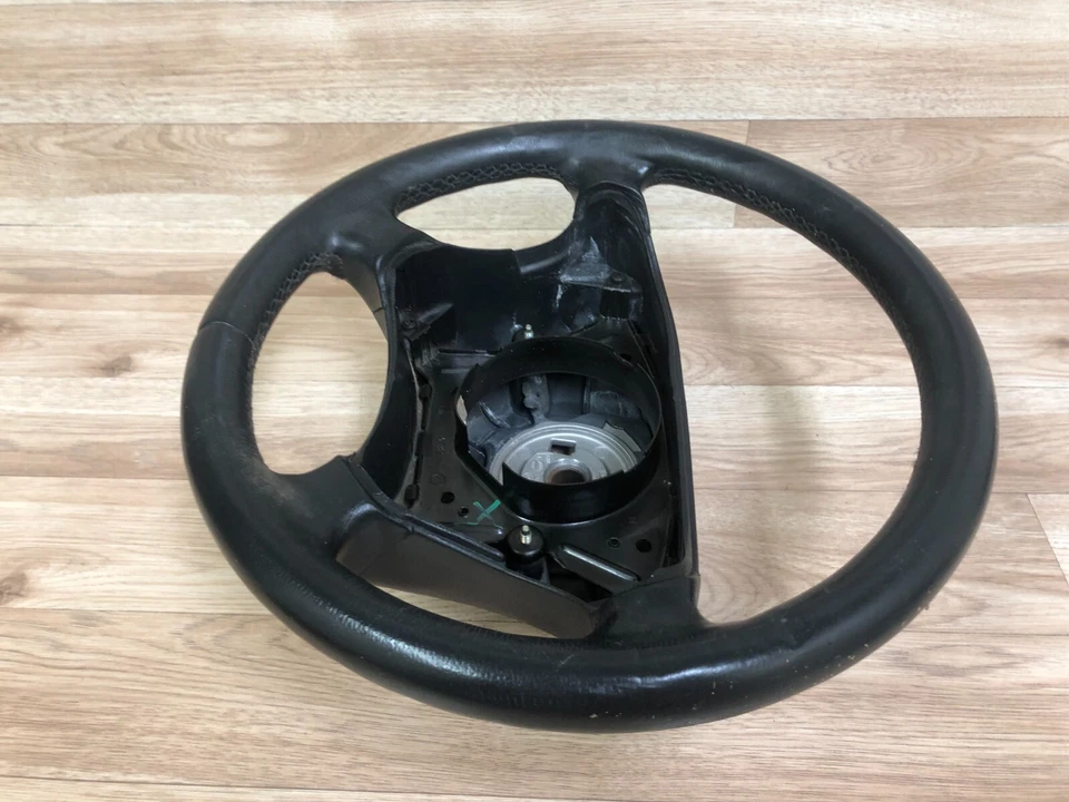 MERCEDES BENZ W210 E320 E430 E55 OEM FRONT LEATHER STEERING WHEEL BLACK 00-02 - Image 4 of 4