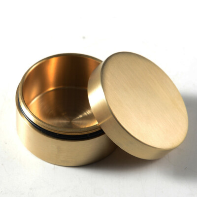 Large Brass Survival Kit Multi Tools Waterproof Key Storage Container Pill Box