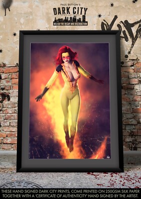 Firestar SEXY Angelica ''''Angel'''' Jones Superheld Marvel Comic A3 Druck Dark City