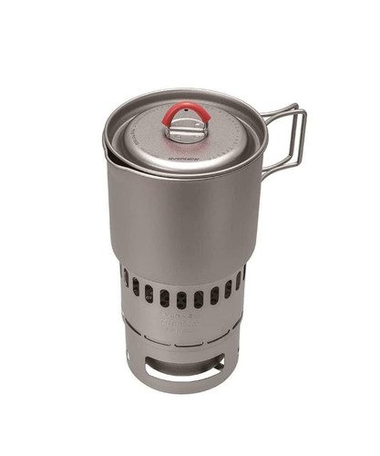 Evernew Titanium Ti Mug Pot 500 / Alcohol Stove / DX Stand Set / System ECA538 - Picture 5 of 9