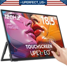 UPERFECT 18.5'' Portable Touchscreen 120hz Monitor w/VESA & 180° Adjustable Used