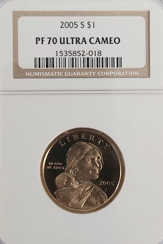 2005-S NGC PF70 Ultra Cameo Sacagawea Dollar *** ULTRA CAMEO ***