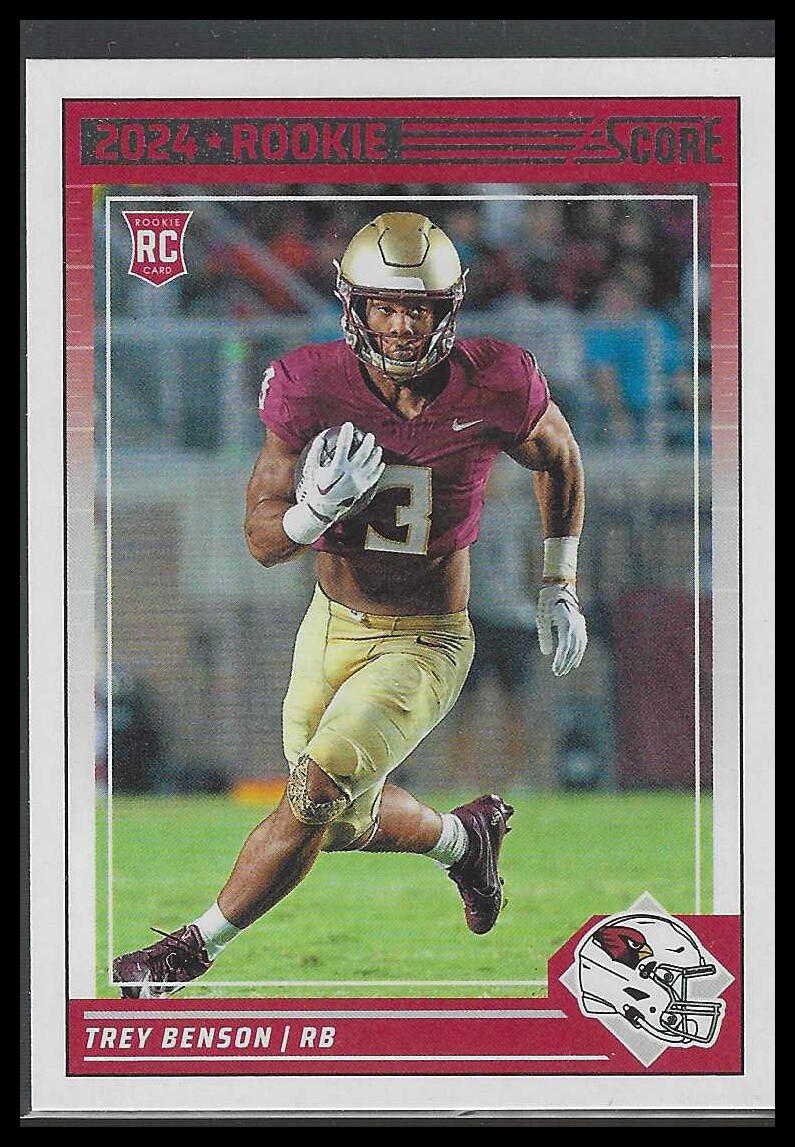 2024 Score #354 Trey Benson Red Parallel RC