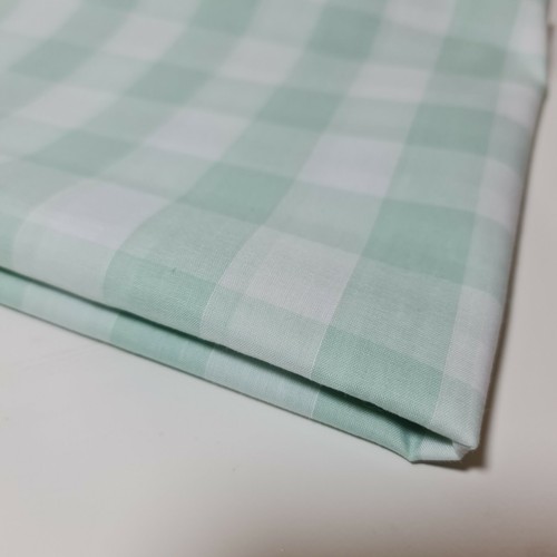 1" Gingham Check Polycotton Fabric Plaid Dress Craft Uniform Material 44" Meter - Picture 57 of 63