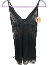 Black Lace  Mesh Chemise