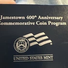 2007-P Founding Jamestown 400 Anniv Dollar Box & COA-90% Silver 0.77 Ounce Coin
