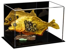 Acrylic Table Top Display Case - Rectangle Box w/ Mirror 9.5x6x6.7 5 (A005)