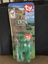 1997 Ty Beanie Babies Erin The Bear Retired Plush Toy McDonald’s May Have Errors
