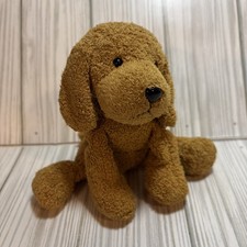 Russ Berrie Luv Pets - Rusty the Brown Dog - Chamois Beanie Plush 5" A13