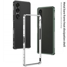 For Sony Xperia 1 VII, Aluminum Metal Hippocampus Bumper Frame Border Case