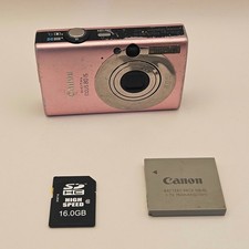 Canon Digital IXUS 80 IS 8.0MP Compact Digital Camera Pink Tested 3x zoom photo