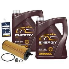 ÖLFILTER mit 5W-30 MANNOL ENERGY MOTORÖL 10L AUDI A4 B7 8 A6 C6 TOUAREG 7L