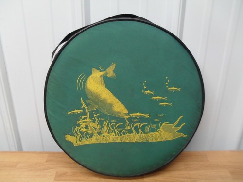 Strapped Hunting Bass Fishing Stadium Bucket Zippered Round Seat Cushion