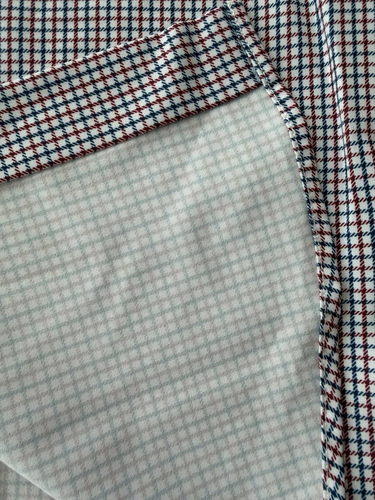 Nautica Men’s Small S Plaid Check Button Down Shirt Red Navy White NWT image 12