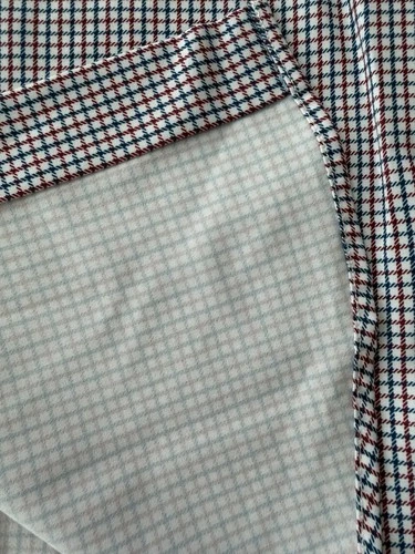 Nautica Men’s Small S Plaid Check Button Down Shirt Red Navy White NWT image 12
