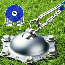 Dog Tie Out Cable and Stake, Dog Runner Leash for Yard Heavy Duty with Steel ...