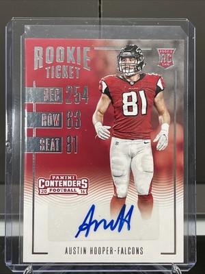 2016 Panini Contenders Football Austin Hooper Rookie Ticket Atlanta Flacons RARE