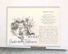 John Henry Johnson Signed Auto 5x7 Photo Card Pittsburgh Steelers Autograph HOF