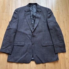Lauren Ralph Lauren Men's Gray Wool Twill Blazer 44R 2-Button Single Vent EUC