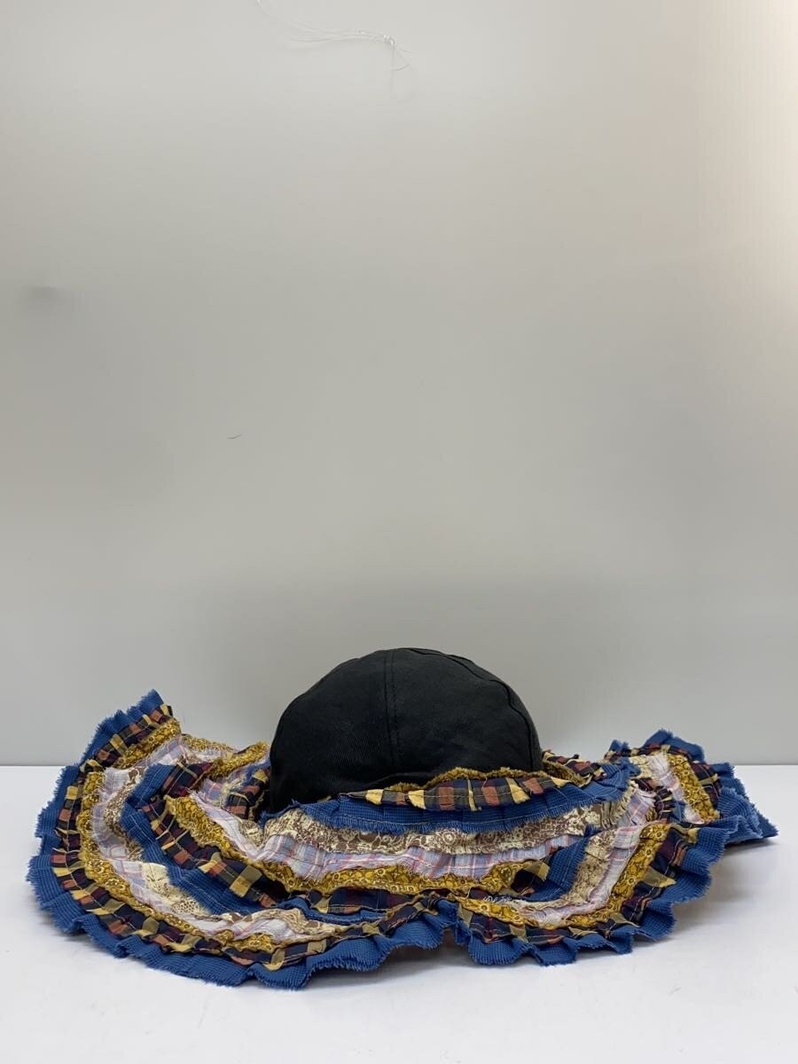 Ca4La Rose Colored Hat Patchwork Hat Linen Multic… - image 3