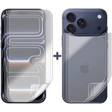 3 Set Soft PET Film Screen Protector for Apple iPhone 17 PRO MAX Front and Back