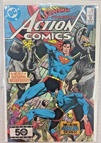 Action Comics #572 Superman DC 1985 Mark Waid Early Work Comic Free Ship