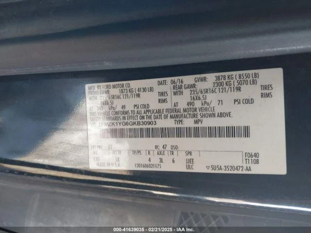 Used Glove Box fits: 2016 Ford Transit 150 Grade A Foto 2 de 4