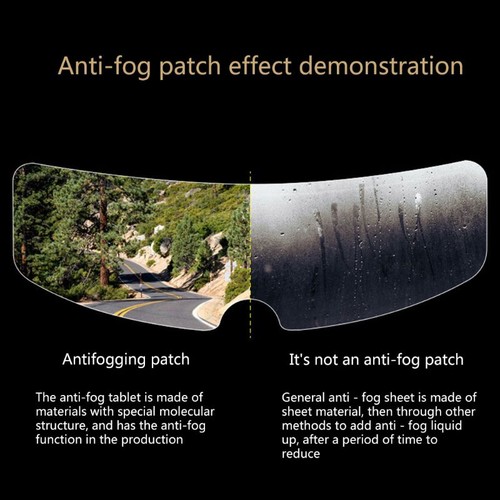 Helmet Shield High Permeability Anti-fog Film for Sun Visor Sticker For Most Hel - Picture 3 of 8