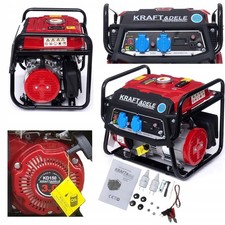 Stromerzeuger 1500W 12V 230V Notstrom Baustelle Camping Generator 4-Takt 3PS