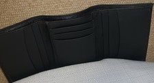 Vintage 4 Classic Men s Wallet -Black Genuine Leather Bifold-For Cards Bills
