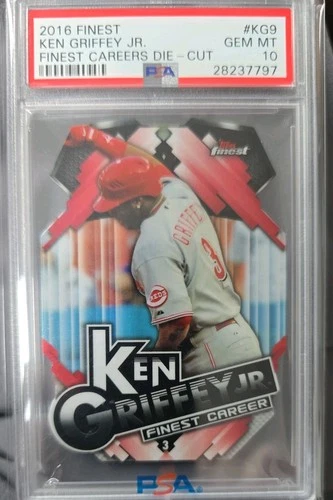 2016 Topps Finest Finest Careers Die Cut #KG9 Ken Griffey Jr PSA 10 Gem Mint!