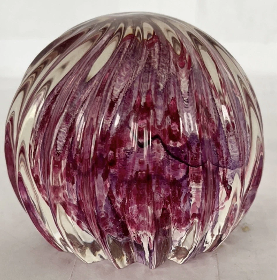 Vintage Caithness “Optix” Art Glass Paperweight - Philip Chaplain 1998 - Image 2 of 4