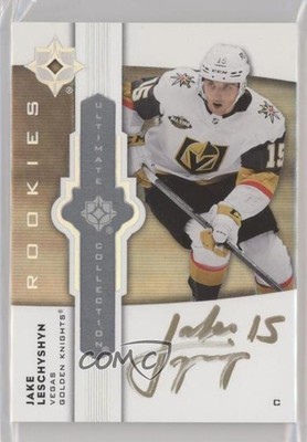 2021-22 Ultimate Collection Emblems Rookies Jake Leschyshyn Rookie Auto RC b3q