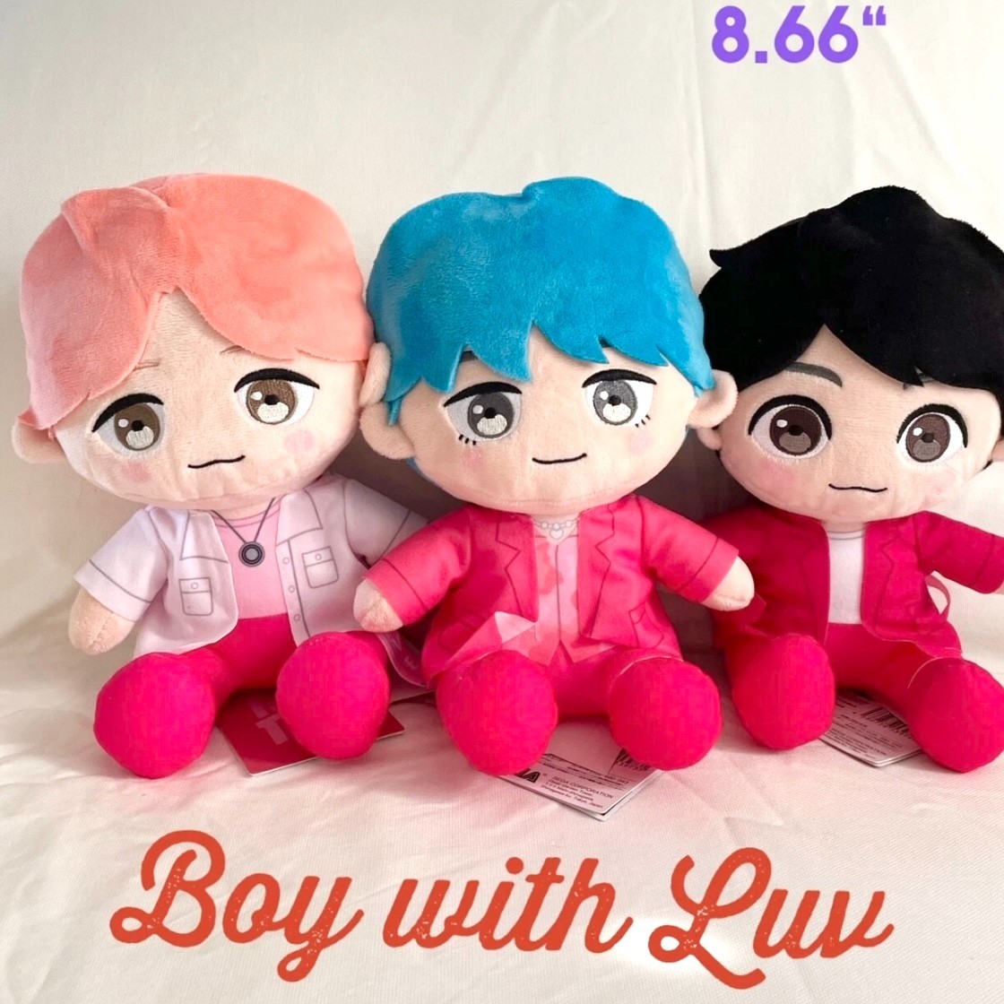 BTS Tiny TAN Official Plush doll Boy with Luv Japan JIMIN JUNGKOOK