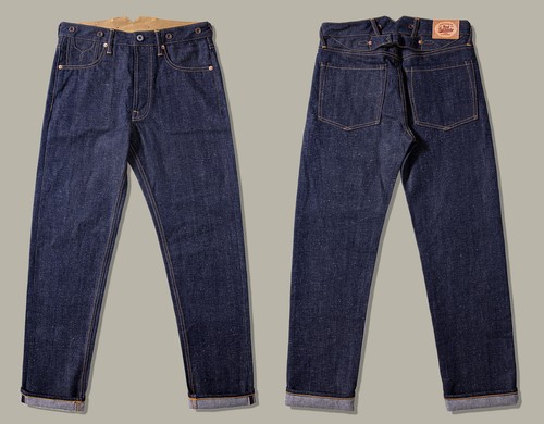 Red Tornado Men Summer Jeans 14OZ UW Tapered Retro Fit Selvedge Raw Denim Pants - Picture 11 of 15