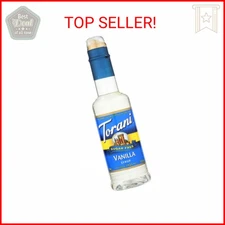 Torani Sugar Free Syrup, Vanilla 12.7 Ounce (Pack of 4)