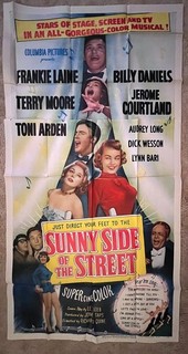 Sunny Side of the Street 1951 3 Sheet Movie Poster 47x79 Frankie Laine