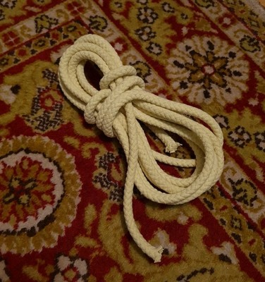 Kevlar Docht-Seil 10 mm geflochten - Rope in Rope für Feuerjonglage-Tools zB Poi