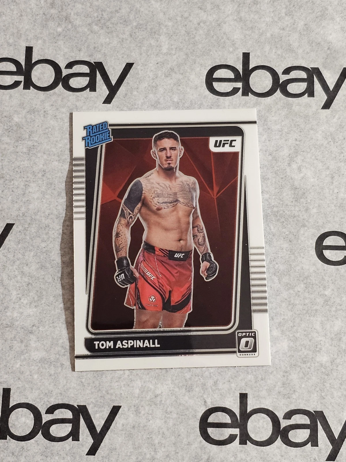 2022 Panini Donruss Optic UFC - Rated Rookie Card #120 Tom Aspinall RC ✨️