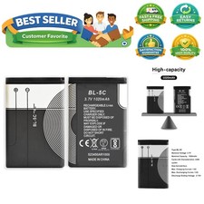 BL-5C 3.7V 1020mAh Rechargeable Battery Suitable for Household Radio with Cur...