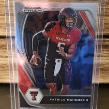 2021 Panini Prizm Draft Picks Patrick Mahomes II #7 Texas Tech Football Card