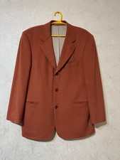 Hugo Boss Loro Piana Wool Cashmere Men's Vintage Orange Blazer Jacket Size 52