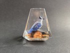Vintage MCM  Lucite Blue Jay Bird On Log Paperweight Sculpture By Unique, Canada — photo 1