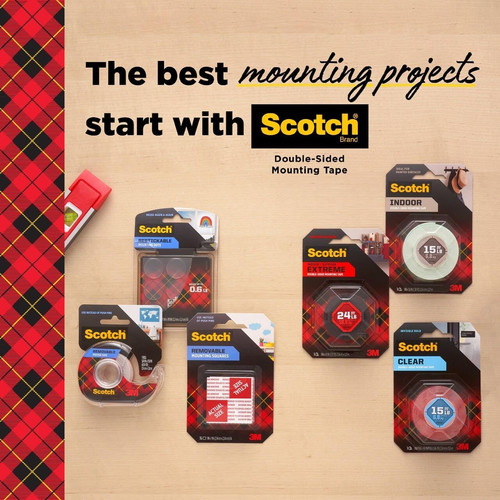 Scotch-Mount Removable Poster Tape, 3/4" x 150" (12.5 ft), 0.75"x150", �